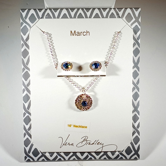 Vera Bradley March Birthstone Necklace 
